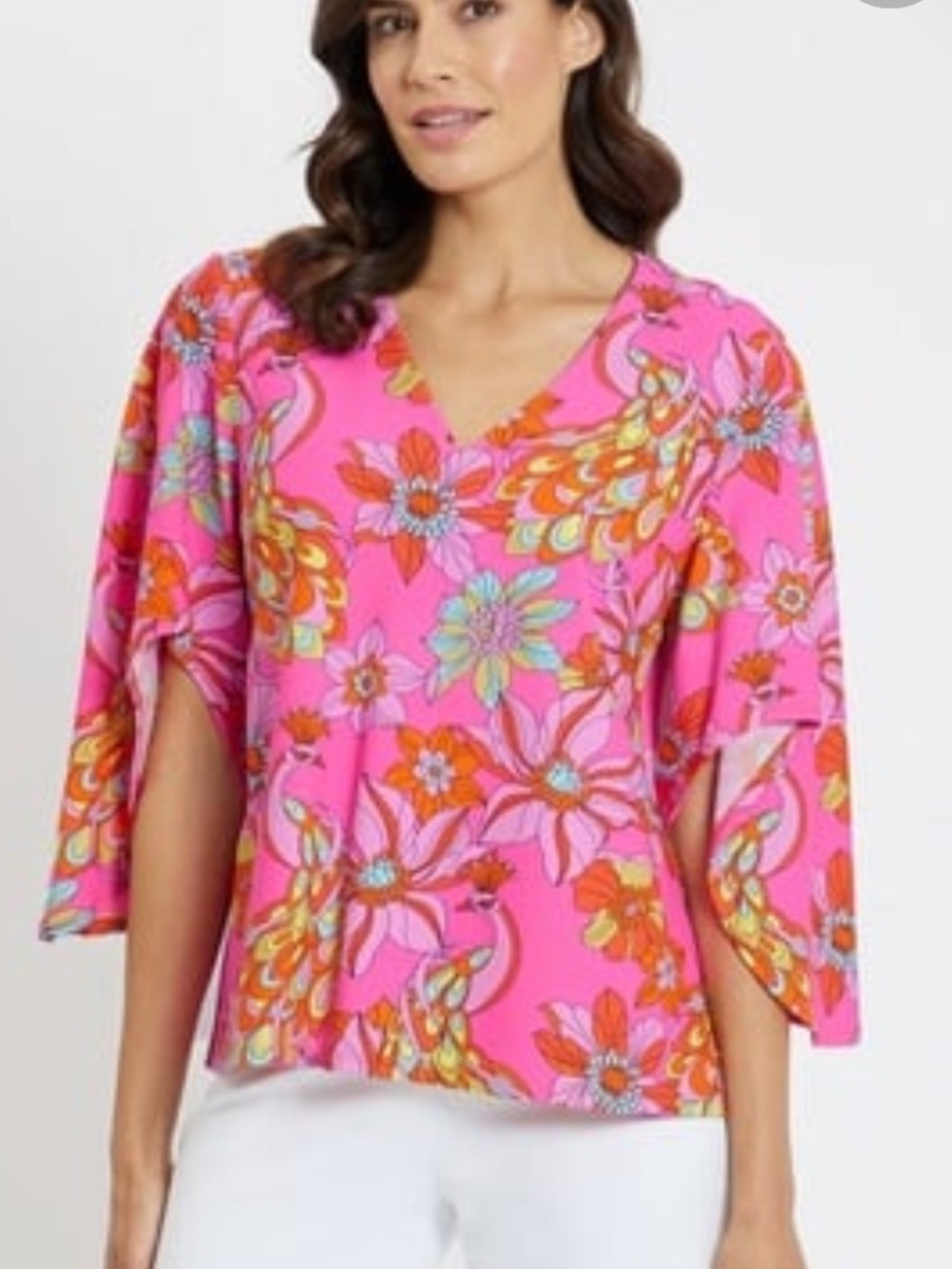JUDE CONNALLY DANIELLA TOP TWIRLING PEACOCK